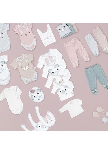 Gezenbebe Hero Bebek Hastane Çıkış Seti 11 Parça Gri