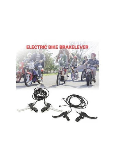 Novahub Elektrikli Bisiklet Fren Kolu Alüminyum Fren Kolu 1.7m Kablo İle, Güç Kesme Fren Kolu