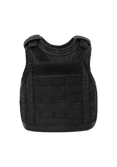 Bira Şişesi Yelek Kapağı Askeri Mini Minyatür Yelek Şişe İçecek Kol Şişe Kutuları Yelek Ayarlanabilir Omuz Askıları İçecek Kapağı A