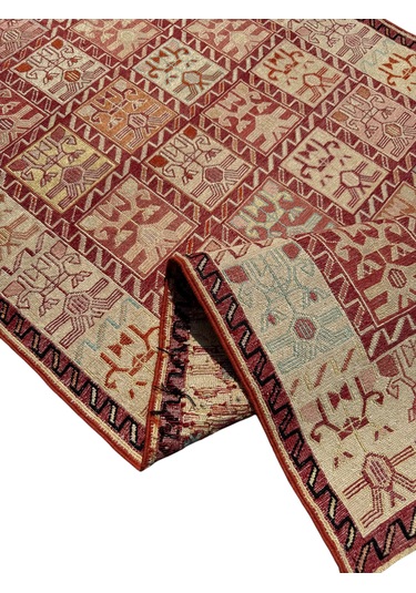 El Dokuma İpek Sumak Kilim 81x185 Yolluk Kilim
