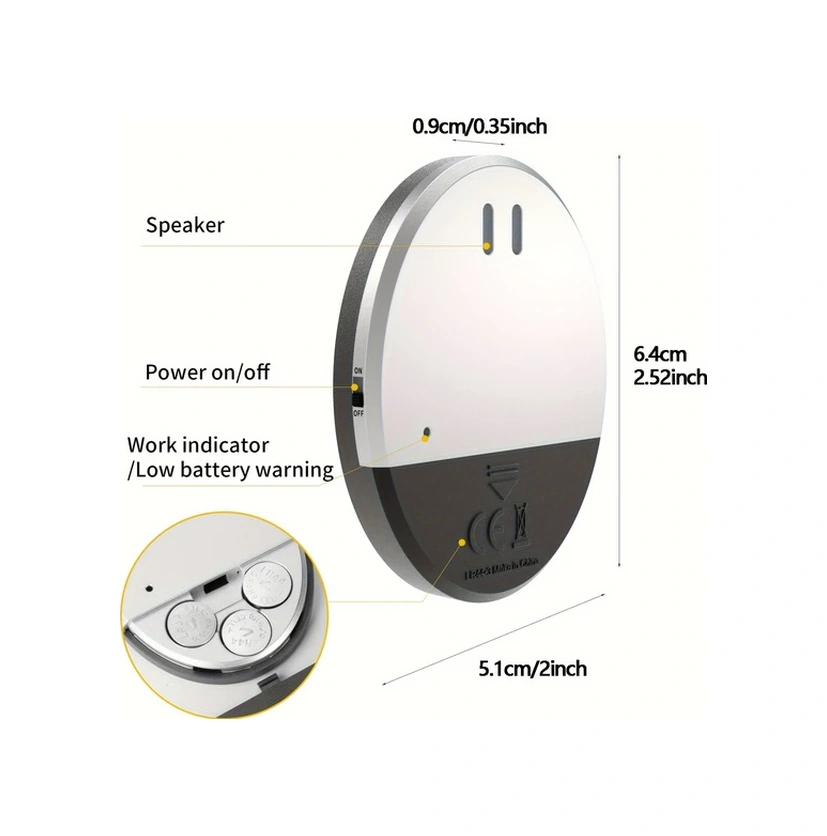 Willowhaven 2 Adet Kompakt Taşınabilir 130db Kapı Pencere Titreşim Alarmı: Kolay Kurulum