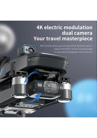 4k Hd Kameralı Engellerden Kaçınma, Takip Sensörlü 5g Wifi Kumandalı Fpv Pro Drone