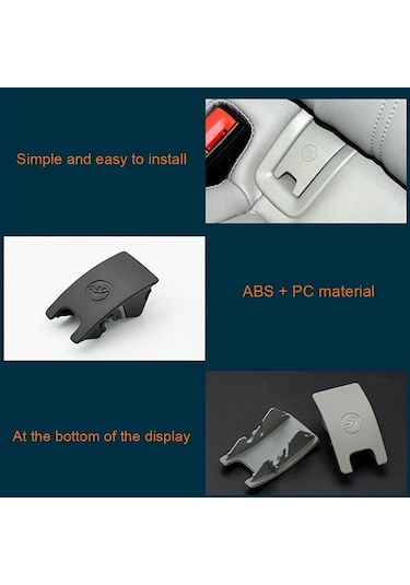 Sones Audi A6 2013-2018 İçin Araç Arka Çocuk Koltuğu Isofix Kapağı Gri