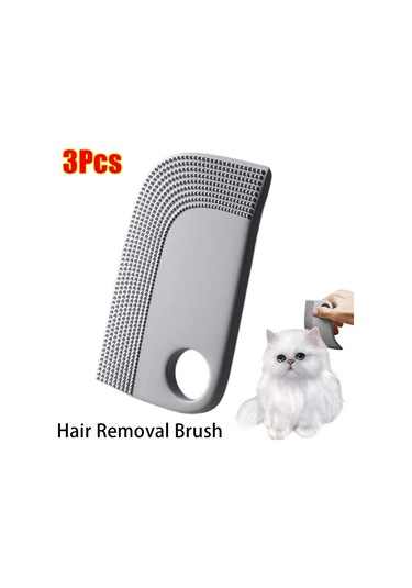 3 Adet Temizleme Fırçası Tüy Alma Fırçası Kedi Malzemeleri Tüy Toplayıcı Fırça Dayanıklı Evcil Hayvan Tüyü Toplayıcı