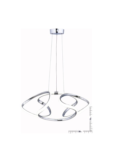 Napoli Büyük Krom Avize Krom