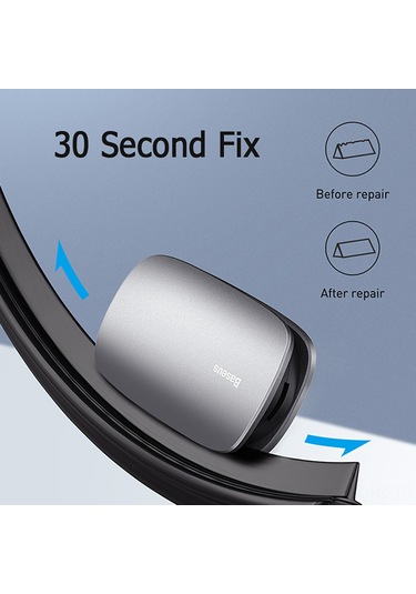 Aubyhe Baseus Otomobil Silecek Tamir Aleti, Alüminyum Alaşımlı, Çift Zımpara Şeridi, Tüm Araçlara Uyumlu, Kolay Kullanım, Dayanıklı