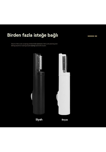 Jian Fan Tam Otomatik Balık Pulu Makinesi Elektrikli Balık Pulu Planya Beyaz