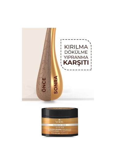 Yoon Vegan Onarıcı Saç Maskesi 250 ML + Durulanmayan Saç Serumu 100 ML