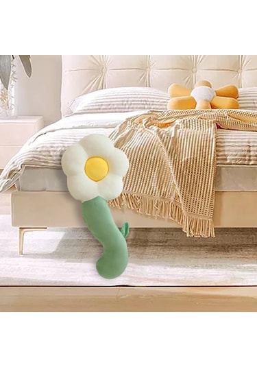 Suntek Magideal Dolması Peluş Çiçekler Bebek Figürü Başucu 50cm beyaz