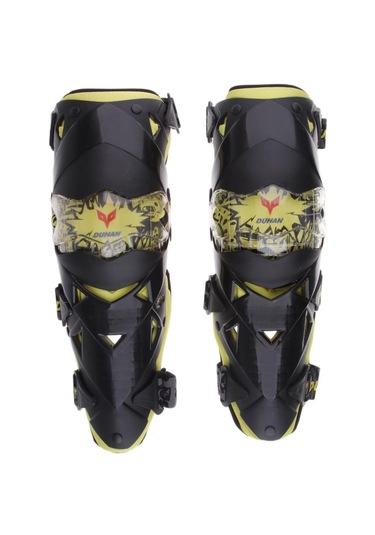 Homyl Çift Motosiklet Motokros Vücut Koruyucu Dişli Diz Sarı Sarı