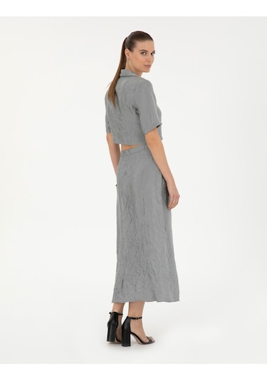 Pierre Cardin Kadın Gri Etek Dokuma 50288866-vr024 Gri