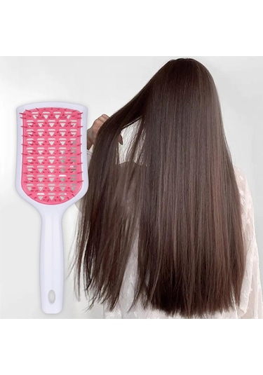 Suntek Dolaşık Açıcı Saç Fırçası Şekillendirici Beyaz