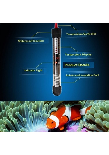 Agoodshop Akvaryum Camı Balık Sıcaklık Tankı S220-240v