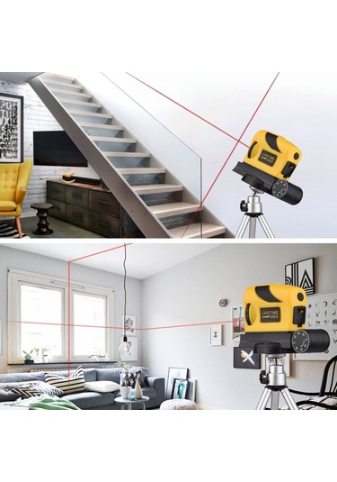 Dinosaurs Yüksek Hassasiyetli Taşınabilir Hat Cihazı - Sarı/siyah