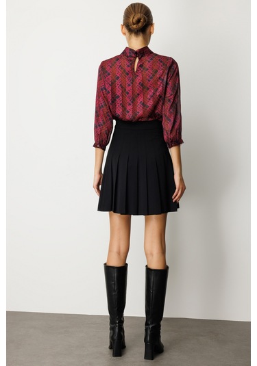 Ekol Kadın Piliseli Tenis Etek 2005 Siyah Siyah