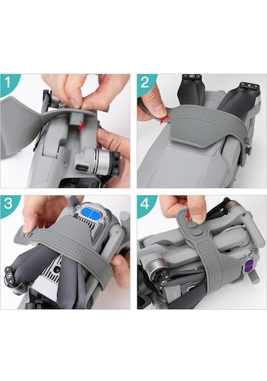 Dji Mavic Air 2 Pervane Tutucu Dron Koruyucu Silikon Kayış