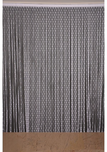 Küçük Puanlı Model Beyaz Renk Hazır Ip Perde 300x270 Cm