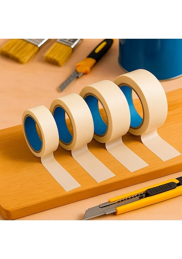 Kağıt Boya Maskeleme Bandı 25 Mm Genişlik 25 Metre - 1 Adet