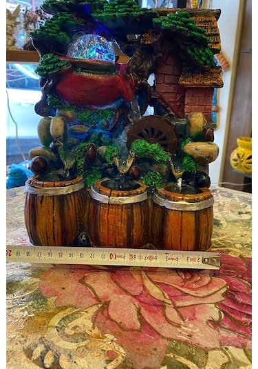 Su Şelalesi Feng Shui Su Objesi Doğa 3 Gözlü