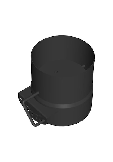 Ayarlanabilir Baca Klapesi / Boy: 8 Cm / Çap: 13 Cm / Mat Siyah Boyalı / Baba's Stove