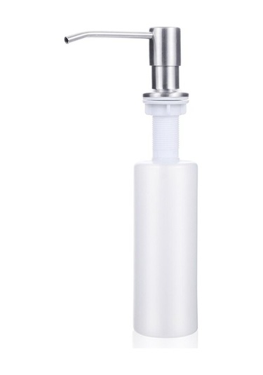 Gümüş-mutfak Lavabo Sabunluk Deterjan Sıvı El Yıkama Dispenseri Pompası Banyo Aksesuarları Tezgah Losyonu Depolama Şişesi