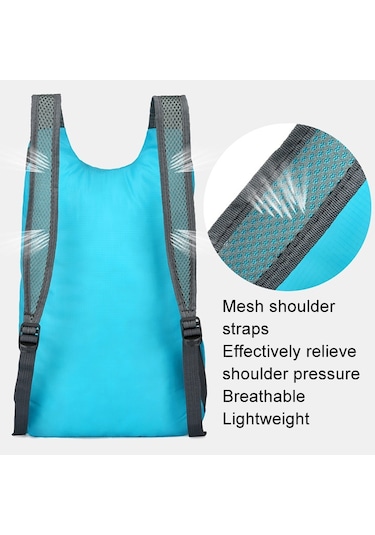 Sones Vanaheimr Açık Hava Katlanabilir Çanta Hafif Su Geçirmez Seyahat Çantası Fitness Spor Sırt Çantası Açık Gri