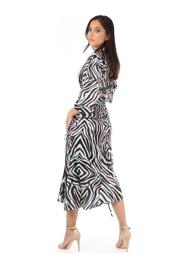 Modatalika Kadın Zebra Desenli İkili Takım 001