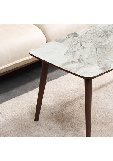 Vovvahome Luci 4lü Mdf Ahşap Zigon Sehpa Ve Orta Sehpa - Beyaz