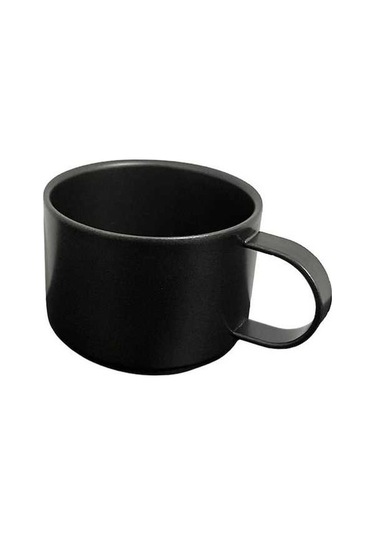 Pazly Açık Kahve Fincanı Yeniden Kullanılabilir 100 Ml Siyah Kahve Fincanı Siyah