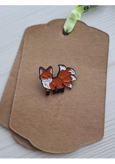 Proshik Broş Dokuz Kuyruklu Tilki Rozeti 211086964 Siyah