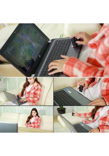 Jms Dizüstü Masaüstü İçin Yaratıcı 1600 DPI 2.4 GHZ Usb Optik Kablosuz Parmak Mouse