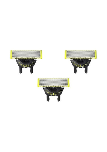 Philips Oneblade Yedek Bıçaklarıyla Uyumlu 3'lü Tıraş Bıçağı Paketi 360 Dönebilen One Blade Pro Bıçaklar