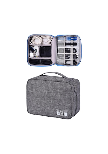 Suntek Seyahat Elektronik Kordon Düzenleyici Kılıf Gadget Gri Gri Diğer