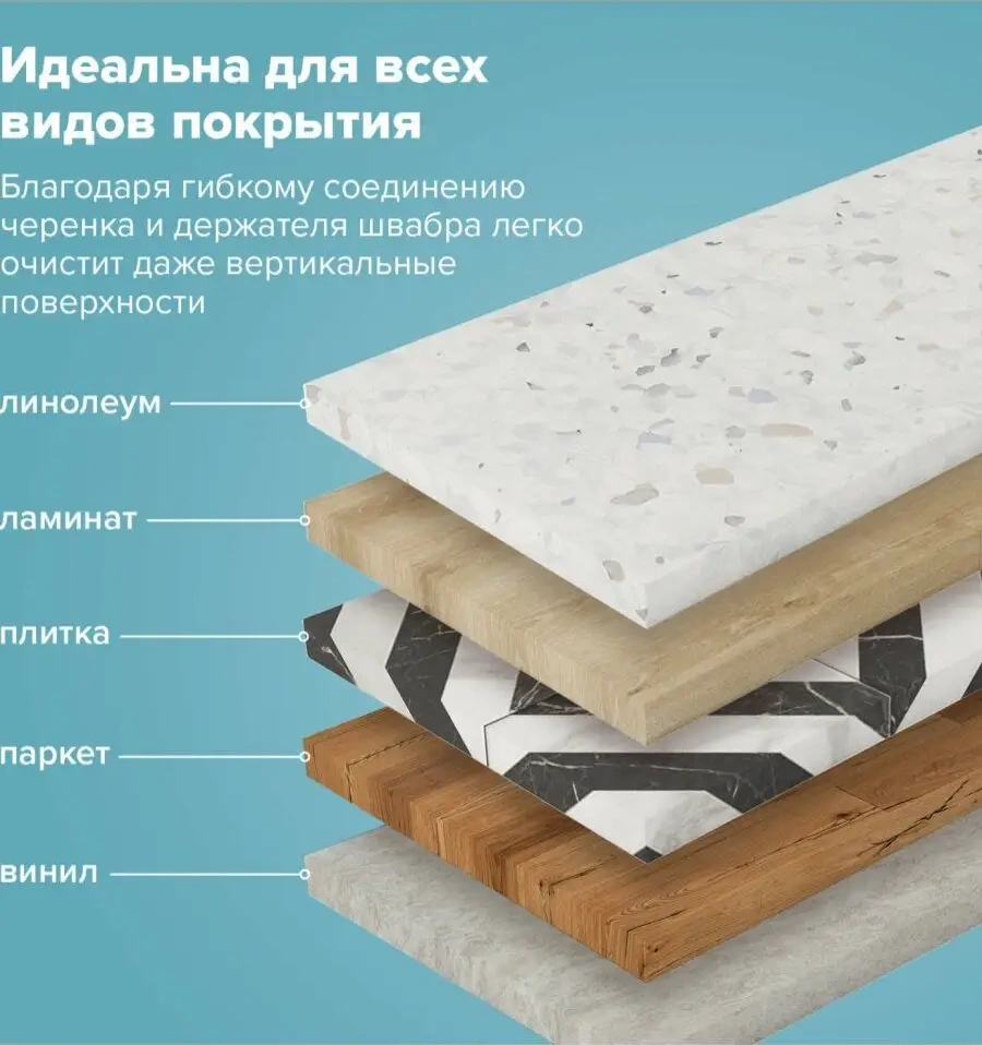 Laima 40 Cm Flint Ağırtmalı Paspas, 130 Cm Teleskopik Sap 13855041