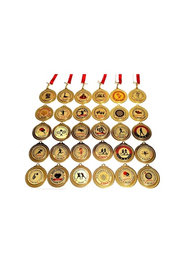 Kişiye Özel 30'Lu Madalya Okul-Mezuniyet-Turnuva-Başarı Madalyası