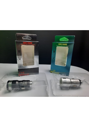 Araç Hızlı Şarj Aleti Oto Çakmaklık Araba 2.4A Usb Çift Girişli Siyah