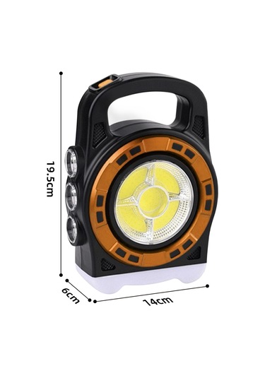 Soulader Taşınabilir Şarj Edilebilir Solar Led Lamba, Usb İle Şarj, Kamp Ve Acil Durum Aydınlatması İçin Pratik Çözüm Siyah