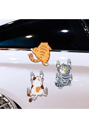 Araba Çıkartmaları Havalı Araba Çıkartmaları Komik Evcil Hayvan Kedi Çıkartmaları M