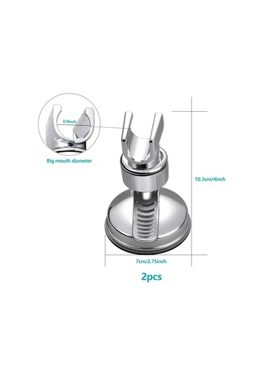 2'li Paket Duş Başlığı Tutucu Ayarlanabilir Çıkarılabilir Duş Duvar Tutucu Braketi Vantuzlu Duş Başlığı Braketi Ev Otel Banyo İçin Delme Gerektirmez Diğer