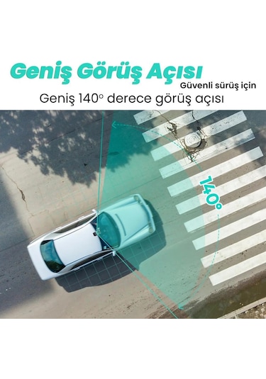 360+ G300H Pro 2K QHD ADAS Wifi + GPS 140° Geniş Açı Gece Görüşlü Akıllı Araç İçi Kamera