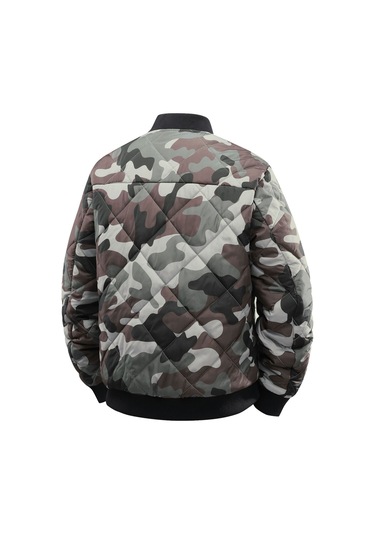 Erkekler İçin Kış Aylarında Giyilebilecek Çift Taraflı, Su Ve Rüzgar Geçirmez Pamuklu Kapitone Ceket. Yeşil