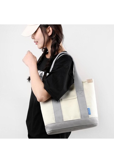 Mavi Kanvas Çanta Çok Cepli Çapraz Vücut Kadın 2024 Yeni Anne Küçük Eğlence Seyahat Küçük Omuz Çantası Mavi