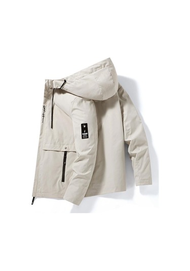 2023 Erkek Ceket Gençlik İlkbahar Ve Sonbahar Ceket Erkek Sonbahar Rahat Kapüşonlu Sonbahar Ceket Haki