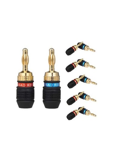 Tongxida Altın Kaplama Muz Fiş - Korozyona Dayanıklı 2/4/6 Çift Seçenekli