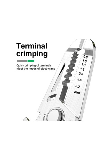 Jialan Tel Sıyırma Pense Çok Fonksiyonlu Elektrikçi Kablo Kesme A