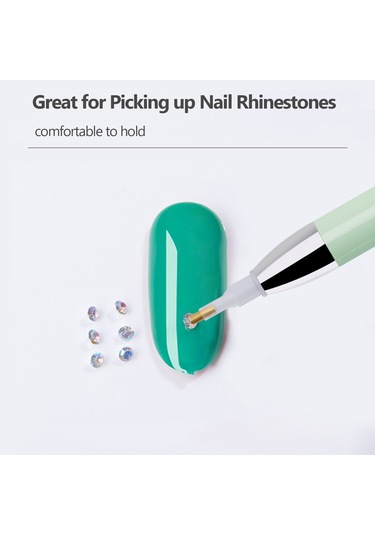 Reedark Usb Şarjlı Led Işıklı Tırnak Taşı Tutucu, Mor Renk, El Yapımı Tırnak Sanatı İçin Pratik Araç