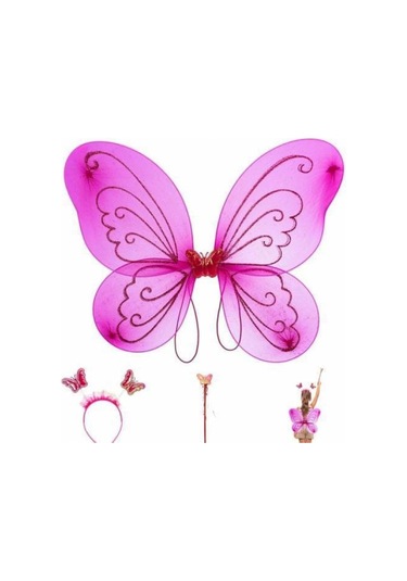 Kelebek Kanat Seti Fuşya