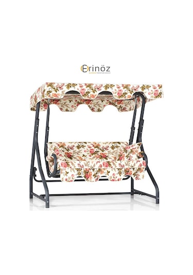 Erinöz Morus 2 Kişilik Bahçe Balkon Teras Salıncağı - İngiliz Gülü Antrasit Erinöz Morus 2 Kişilik Bahçe Balkon Teras Salıncağı - İngiliz Gülü Antrasit