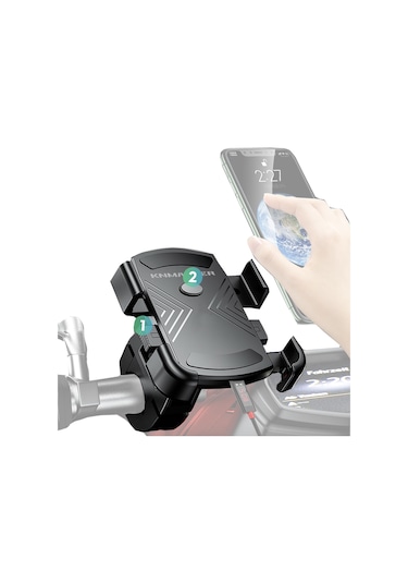 Knmaster Tt-600u Tüm Motosikletlere Uyumlu Usb Li Telefon Tutucu
