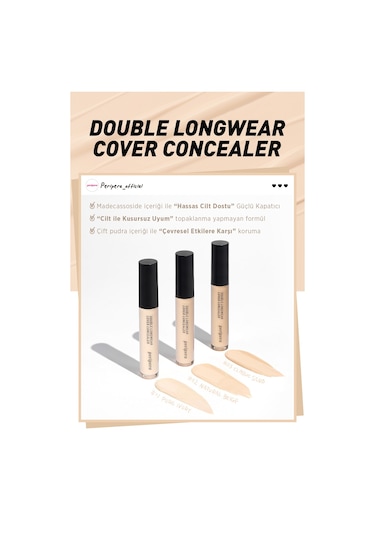 Peripera Double Longwear Cover Concealer 02 Natural Beige
